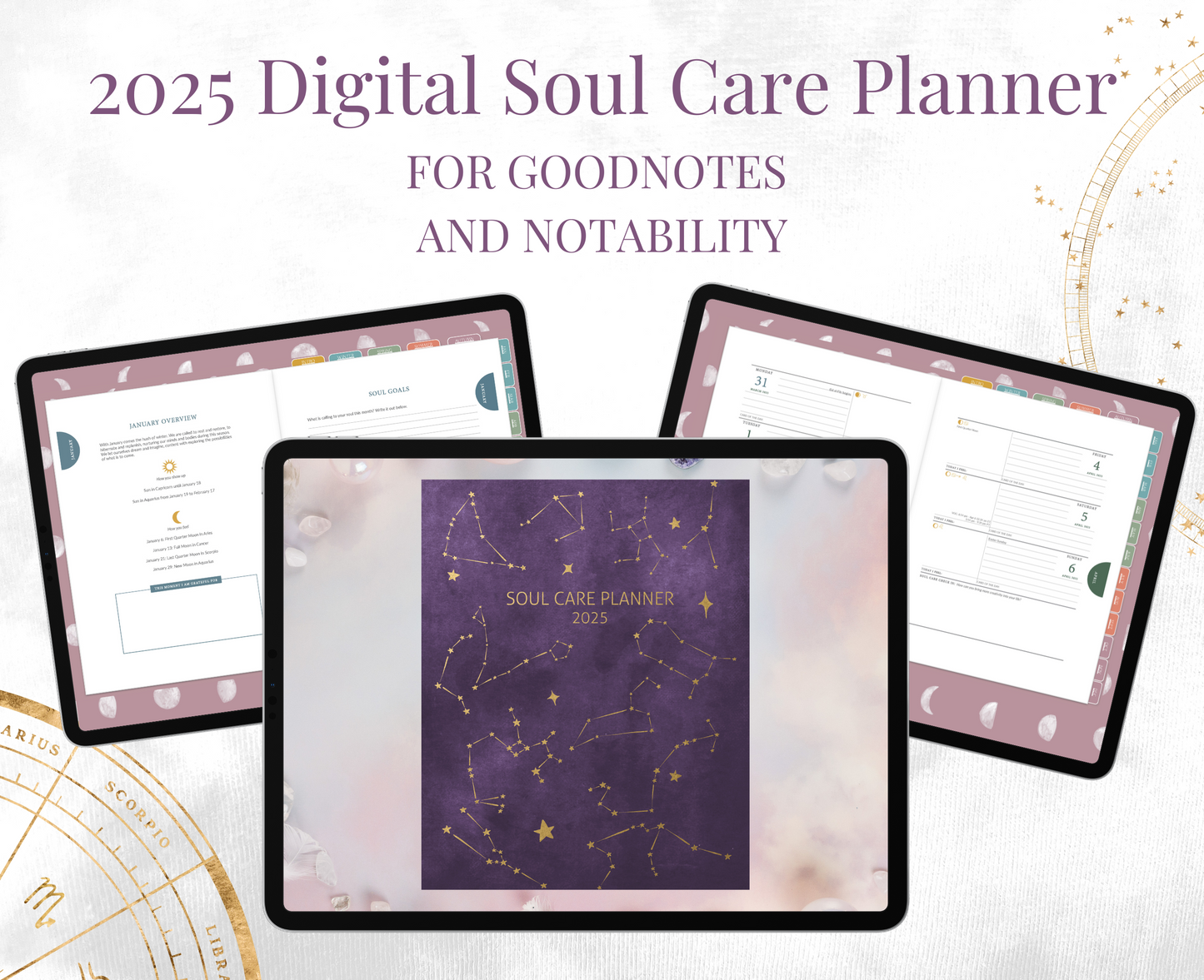 2025 Digital Soul Care Planner for Goodnotes and Noteability